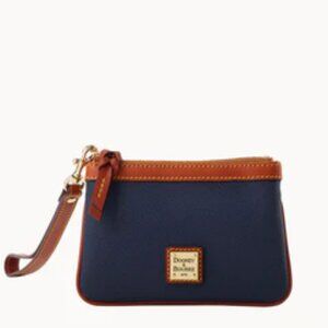 Dooney & Bourke Kirby Medium Navy  Wristlet New with Tags 4" x W .5" x L 6